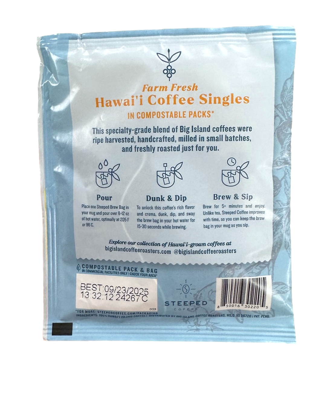 Single Serve Coffee Packet - Ulu Mana