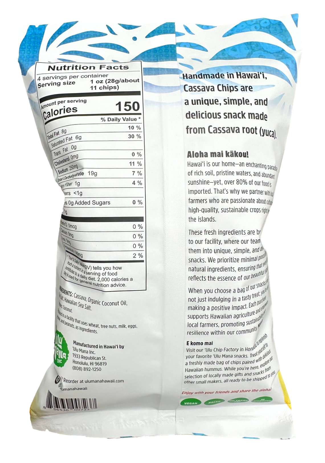 Cassava Chips 12 pack - Ulu Mana