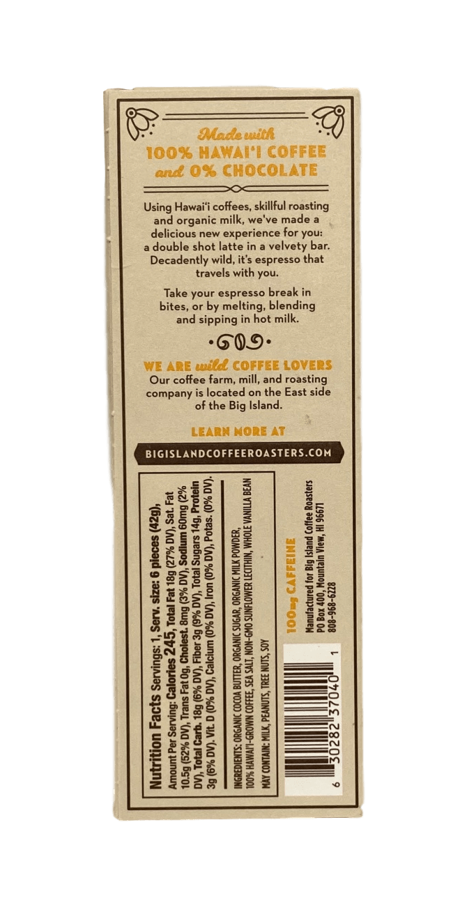 Latte Espresso Bites - Hawaiian Farmers Market{