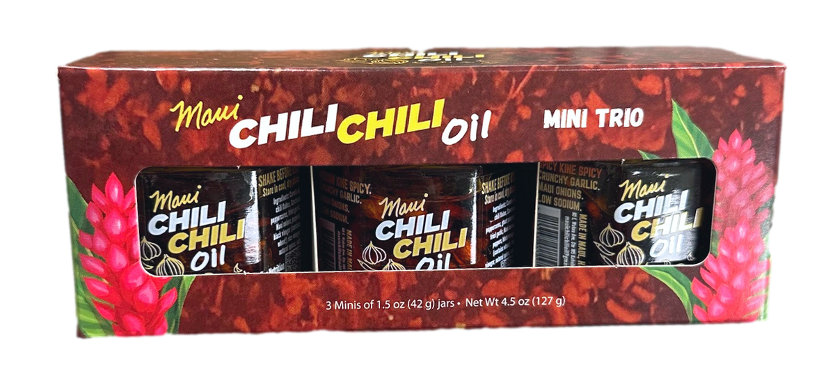 Maui Chili Oil Mini Trio Pack - Ulu Mana