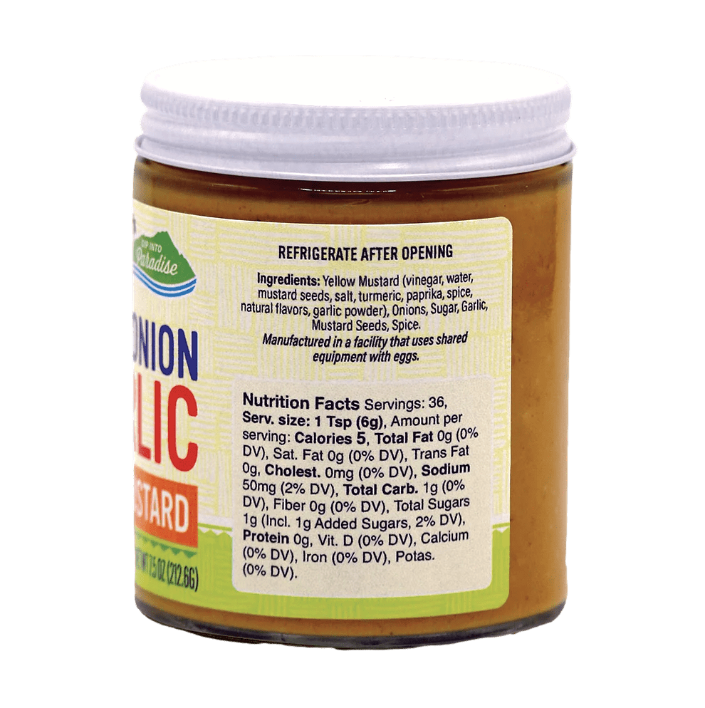 Maui Onion Garlic Mustard 7.5oz - Hawaiian Farmers Market{