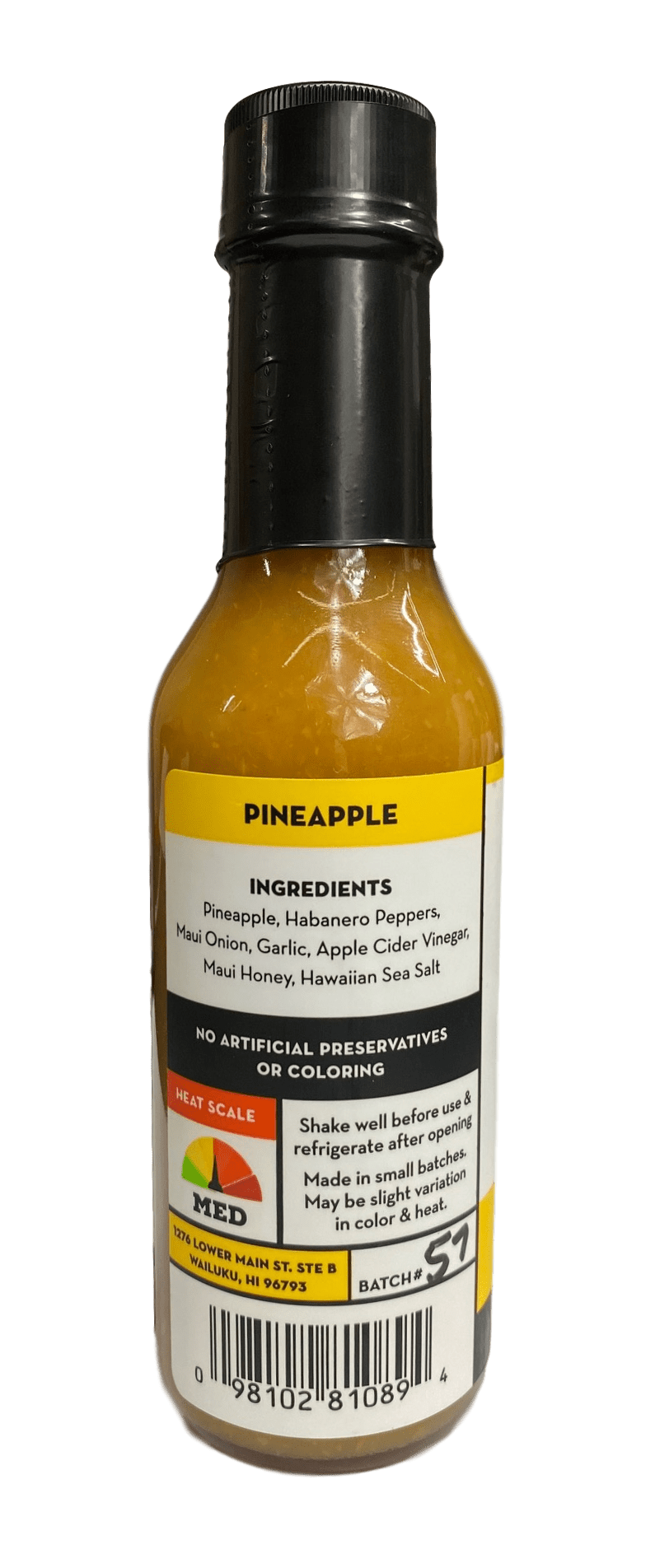 Pineapple Hot Sauce- Medium - Hawaiian Farmers Market{