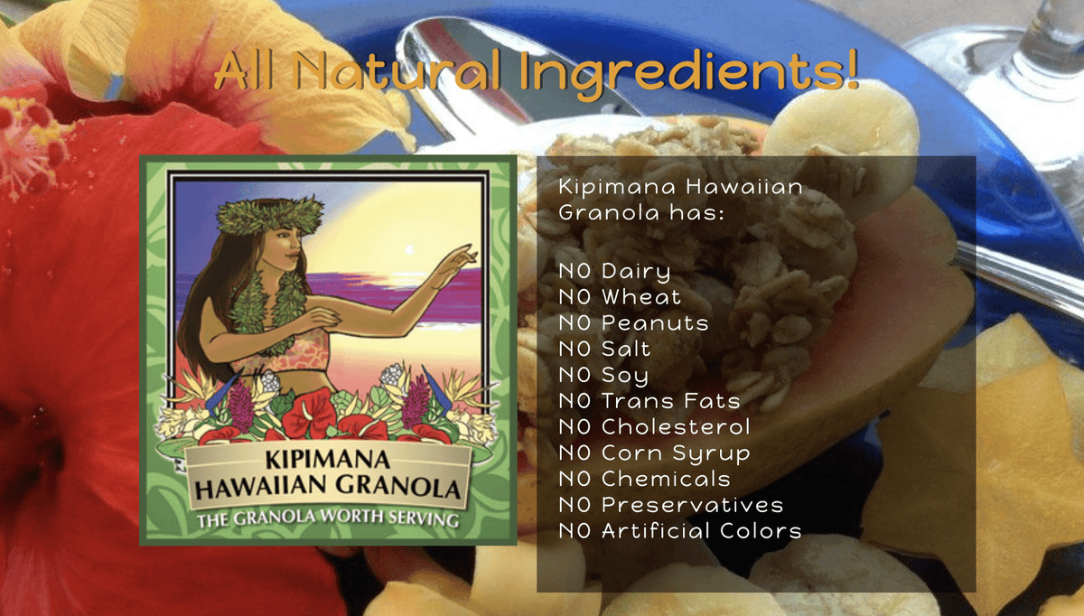 Macadamia Nut Granola with Ginger 12oz - Hawaiian Farmers Market{