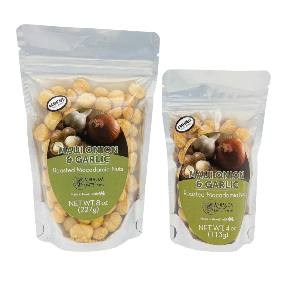 Maui Onion &amp; Garlic Hawaiian Macadamia Nuts - Ulu Mana