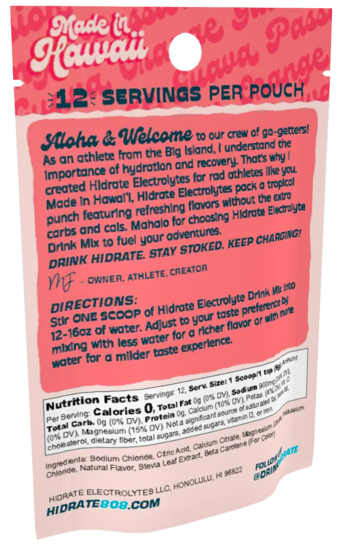 Passion Orange Guava Electrolytes - Ulu Mana