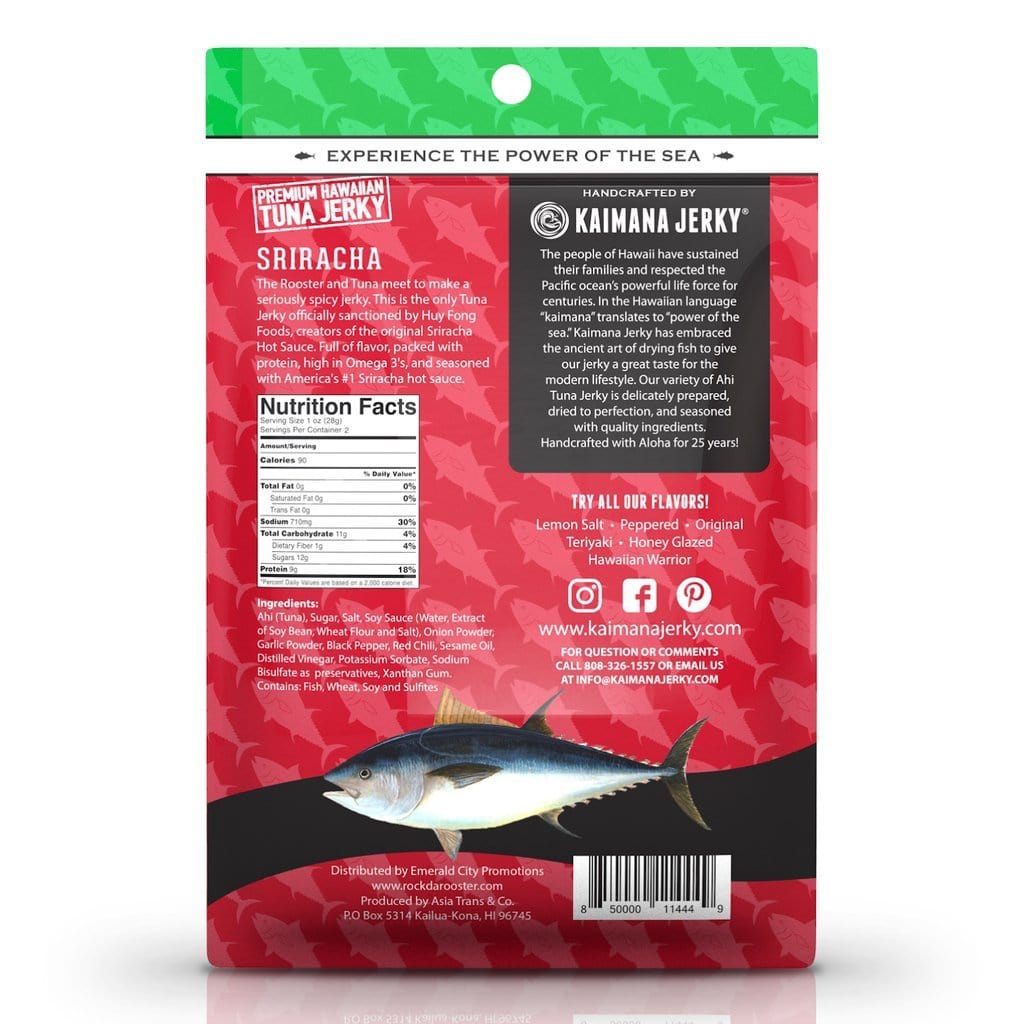 Sriracha Ahi Tuna Jerky 2oz - Hawaiian Farmers Market{