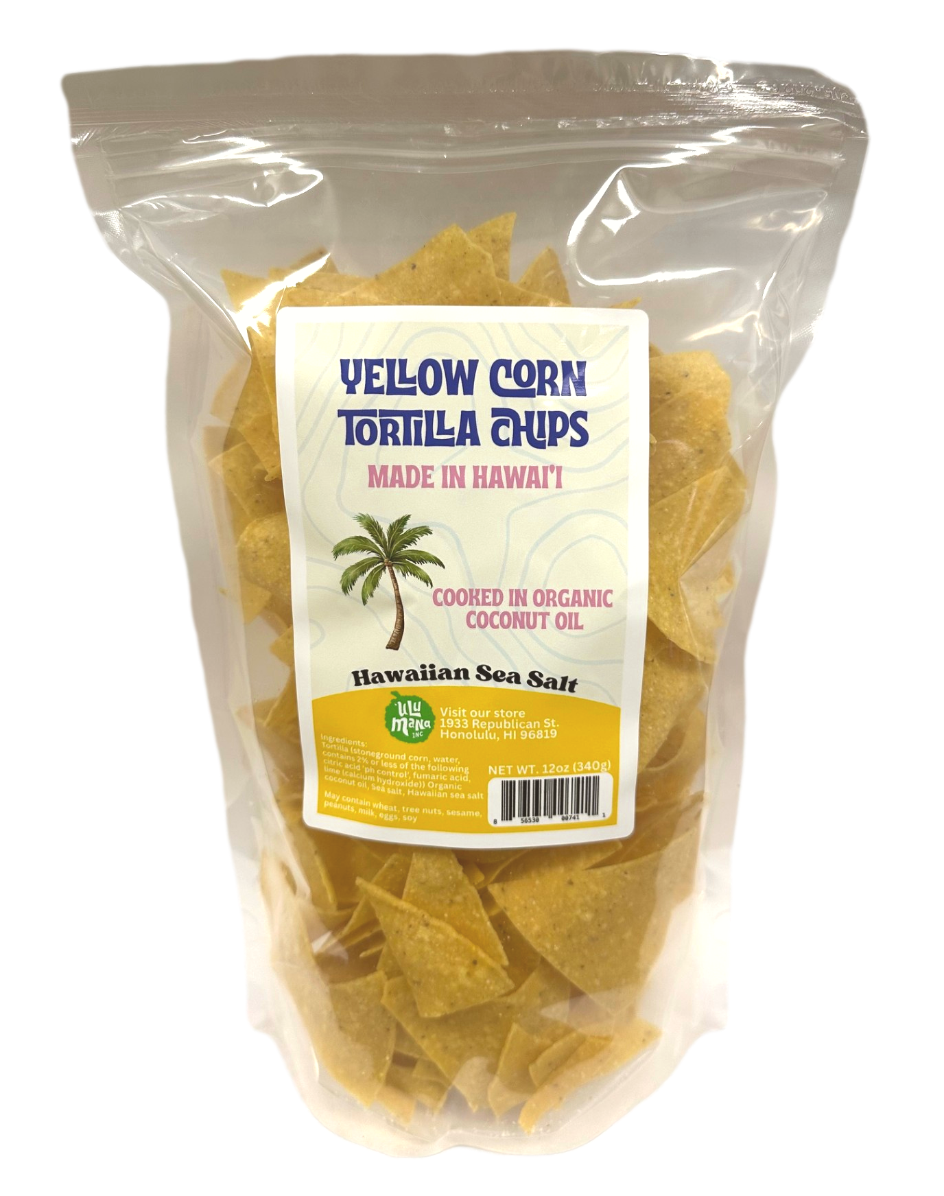 Yellow Corn Tortilla Chips 12oz - Ulu Mana