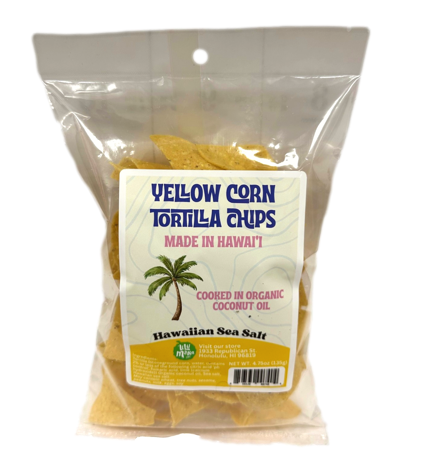 Yellow Corn Tortilla Chips 4.75oz - Ulu Mana