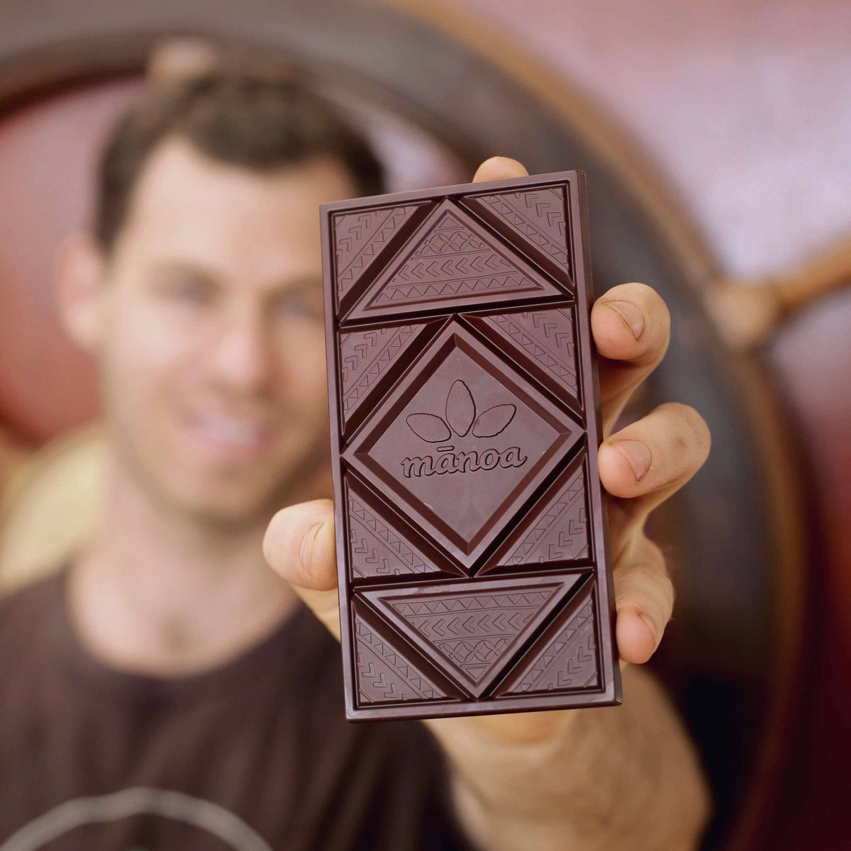 Breakfast Bar 60% Dark Milk Chocolate w/ Hawaiian Coffee &amp; Cacao Nibs 60g - Hawaiian Farmers Market{