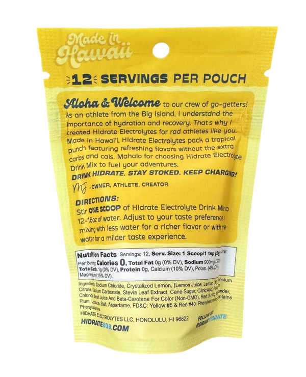 Li Hing Lemon Electrolytes | HIdrate Electrolytes | Made in Hawaii ...