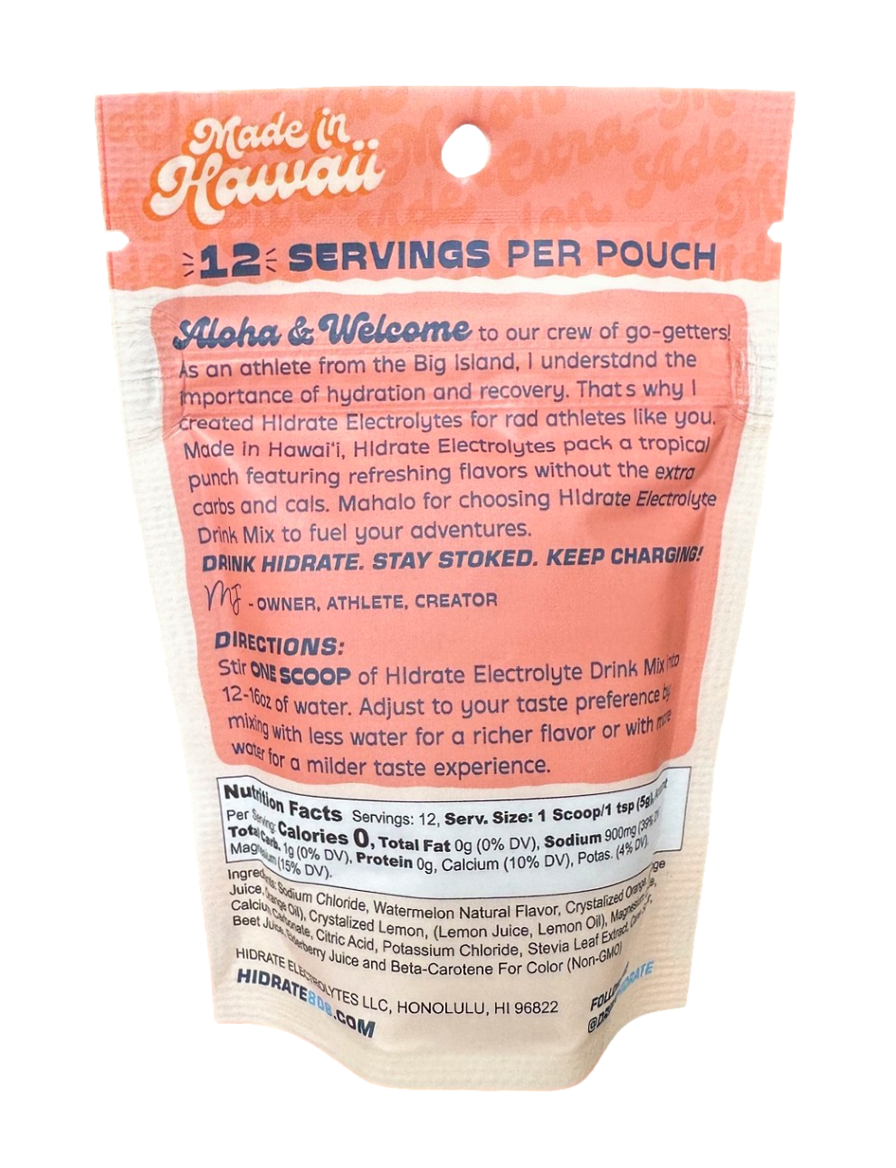 Citra-Melon Ade Electrolytes - Ulu Mana