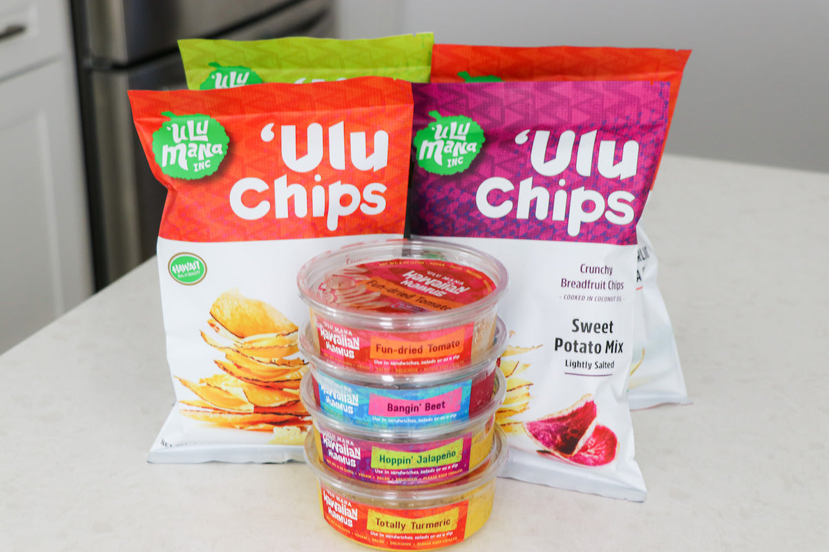 Hawaiian Hummus/&#39;Ulu Chips 8 Pack Combo - Ulu Mana